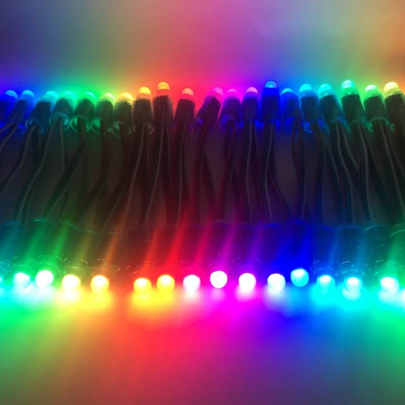 1000 шт. 12 мм WS2811 2811 IC полноцветный пиксельный светодиодный модуль света DC 5 В вход