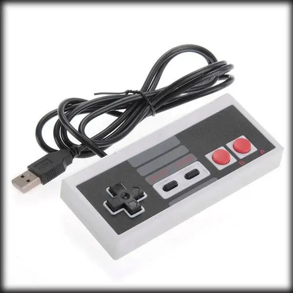 

По DHL или EMS, 100 шт., высококачественный Ретро USB игровой контроллер для nes геймпад для NES Windows ПК для MAC компьютера Acepassion