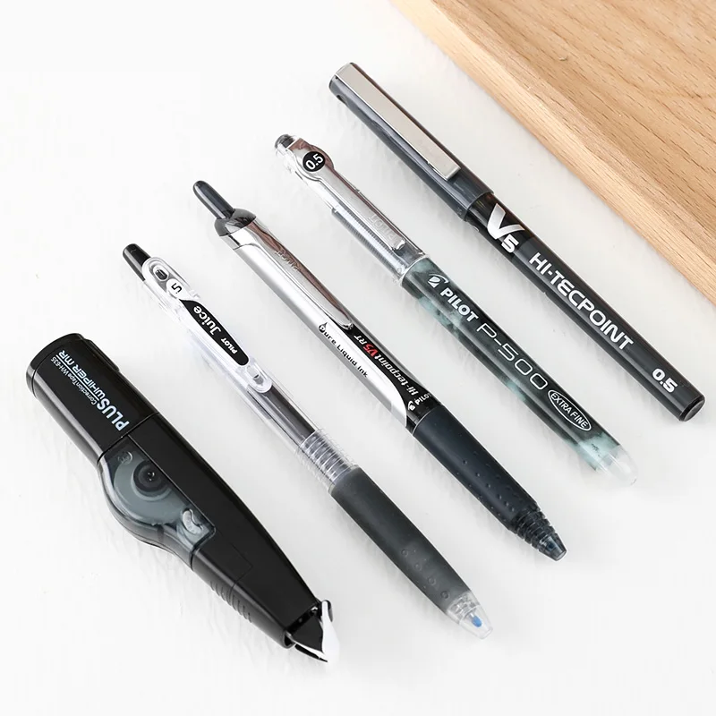 Япония пилот Черная гелевая ручка 0 5 мм набор коллекции P500/V5/G1/сок Студенческая