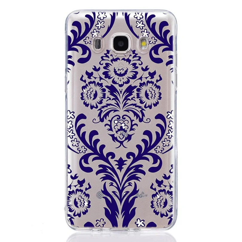 Для Samsung Galaxy A3 A5 2016 2017 prime J1 J2 J3 J5 J7 TPU цветной мягкий геометрический Мандала