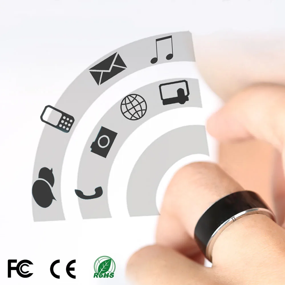 Jakcom R3F носимые устройства NFC умный кольцо Anillos белый черный одежда для Samsung Xiaomi Sony LG