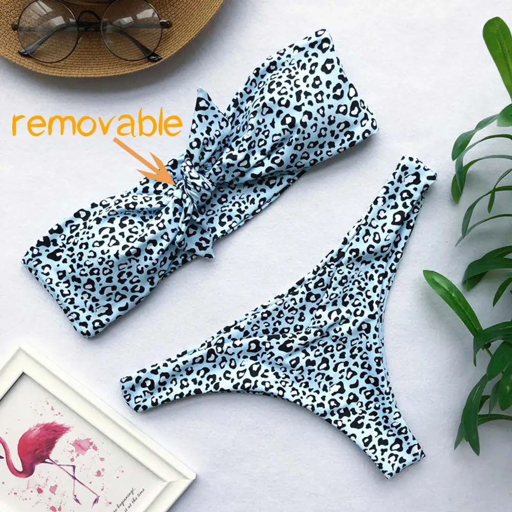 Leopard Swimsuit Women Bikinis 2019 Mujer Sexy Swimwear Female Micro Bikini Set Vintage Beachwear Maillot De Bain Femme Biquinis |