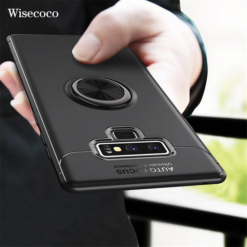 Чехол для Samsung Galaxy Note 9 автомобильный держатель магнитный кронштейн кольцо на