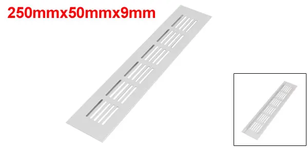 Вентиляционная решетка UXCELL шкаф для шкафа из алюминиевого сплава 250x50x9 мм 300x50x9