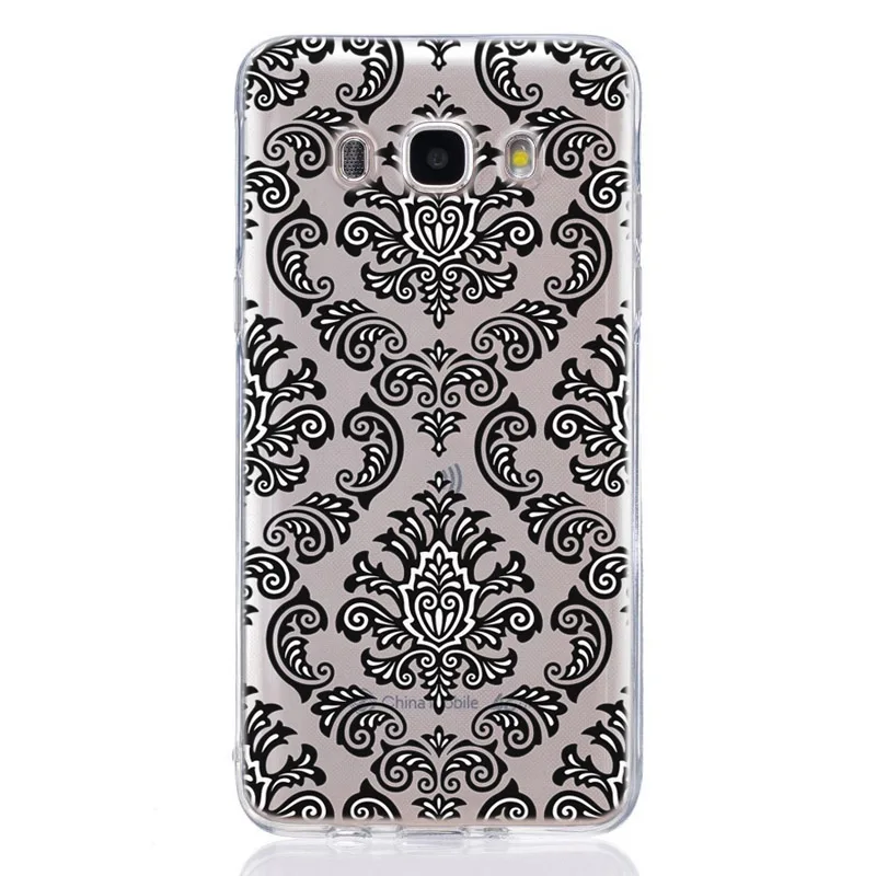Для Samsung Galaxy 1 J2 J3 J5 J7 prime J120 J320 J330 ТПУ цветной мягкий геометрический Мандала
