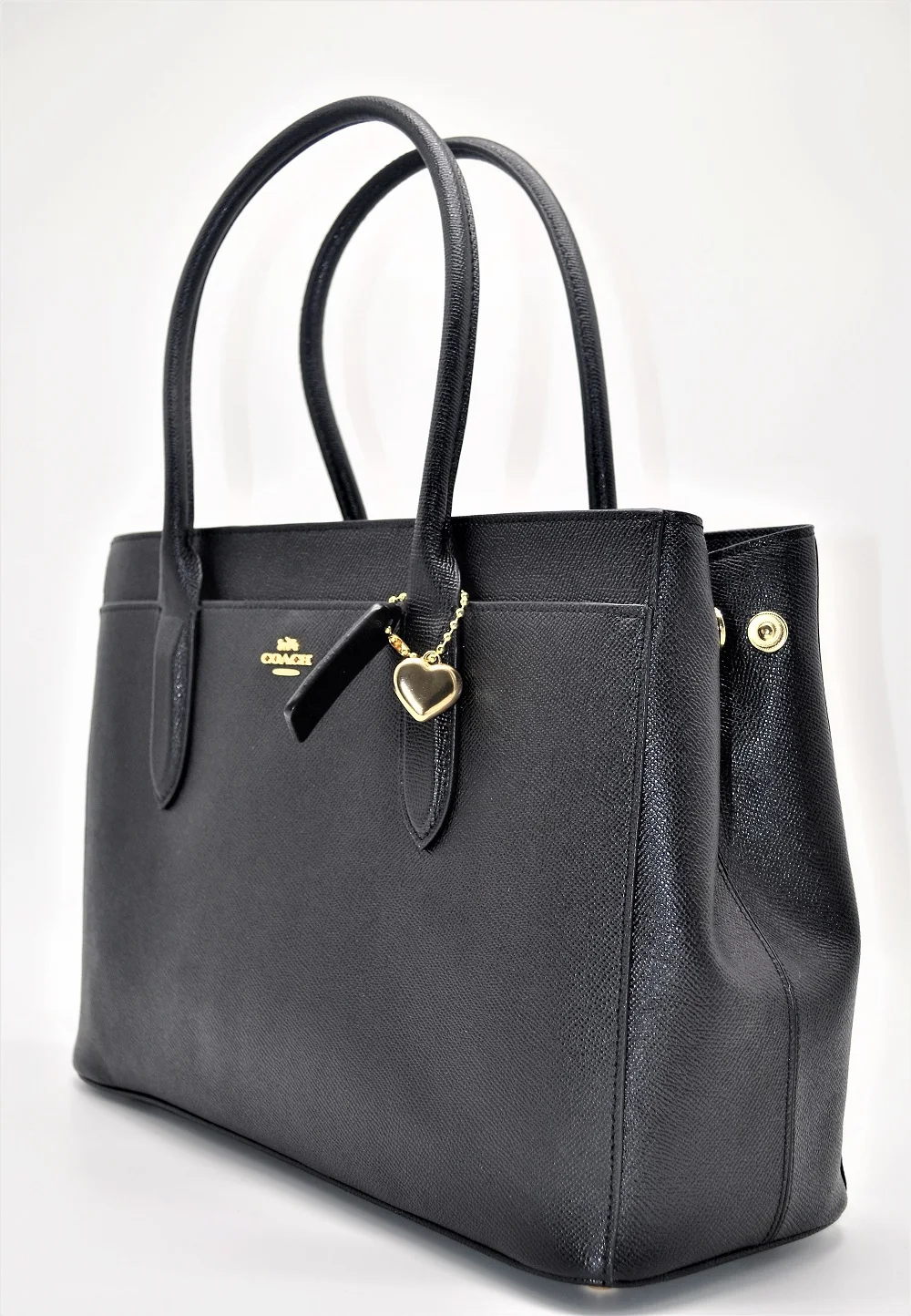 COACH women s Bailey Carryall in Crossgrain кожа(черный/золотой) Роскошные сумки для женщин дизайнерские сумки от Coach