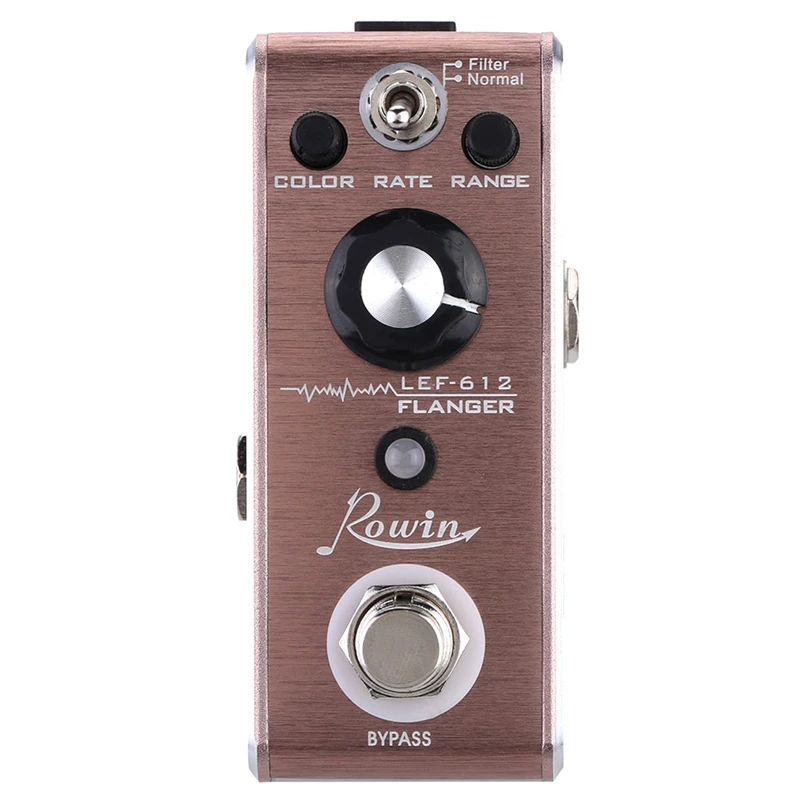 Rowin Lef-612 Flanger педаль мини гитарный эффект классический аналоговый прокатный