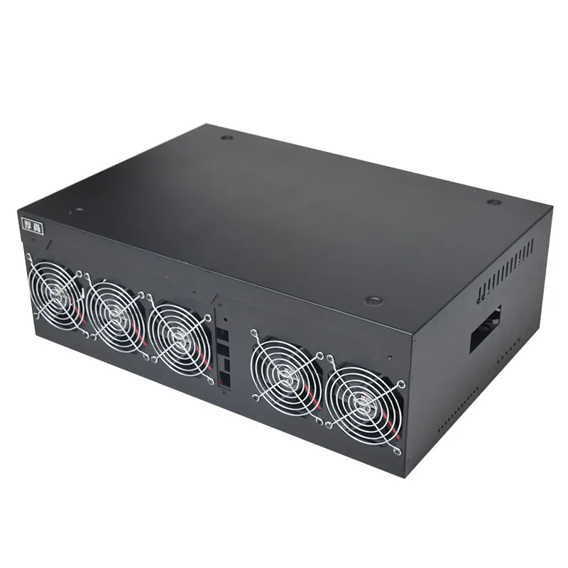 PC USB MINER чехол ETH MINING MACHINE ATX серверное шасси 9 GPU BITCOIN MINER горизонтальная открытая рамка для GTX1080 1070 1060 TI A