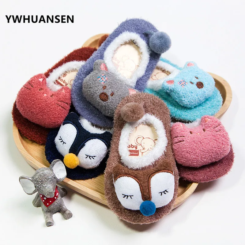 YWHUANSEN зимние носки для девочек детские с героями мультфильмов обувь детей