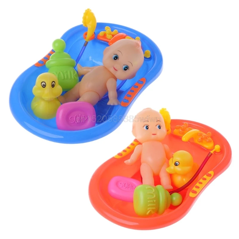Ванна с младенческой куклой Ванна игрушка для ребенка воды плавающие игрушки раннего образования D19 Прямая поставка