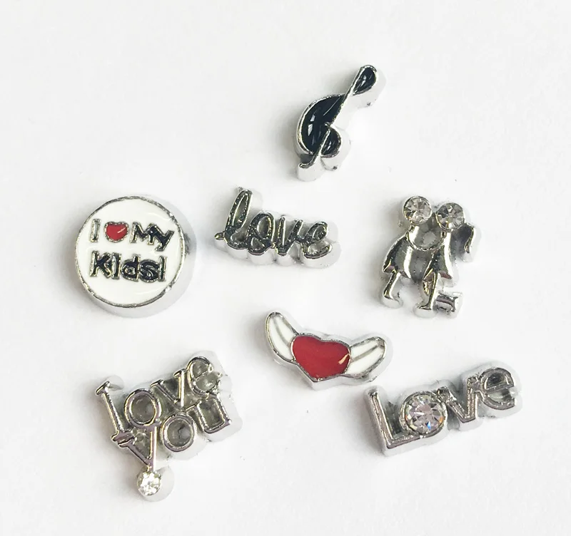 Бесплатная доставка 10 шт смешанные цвета стиль эмалевые Плавающие Подвески