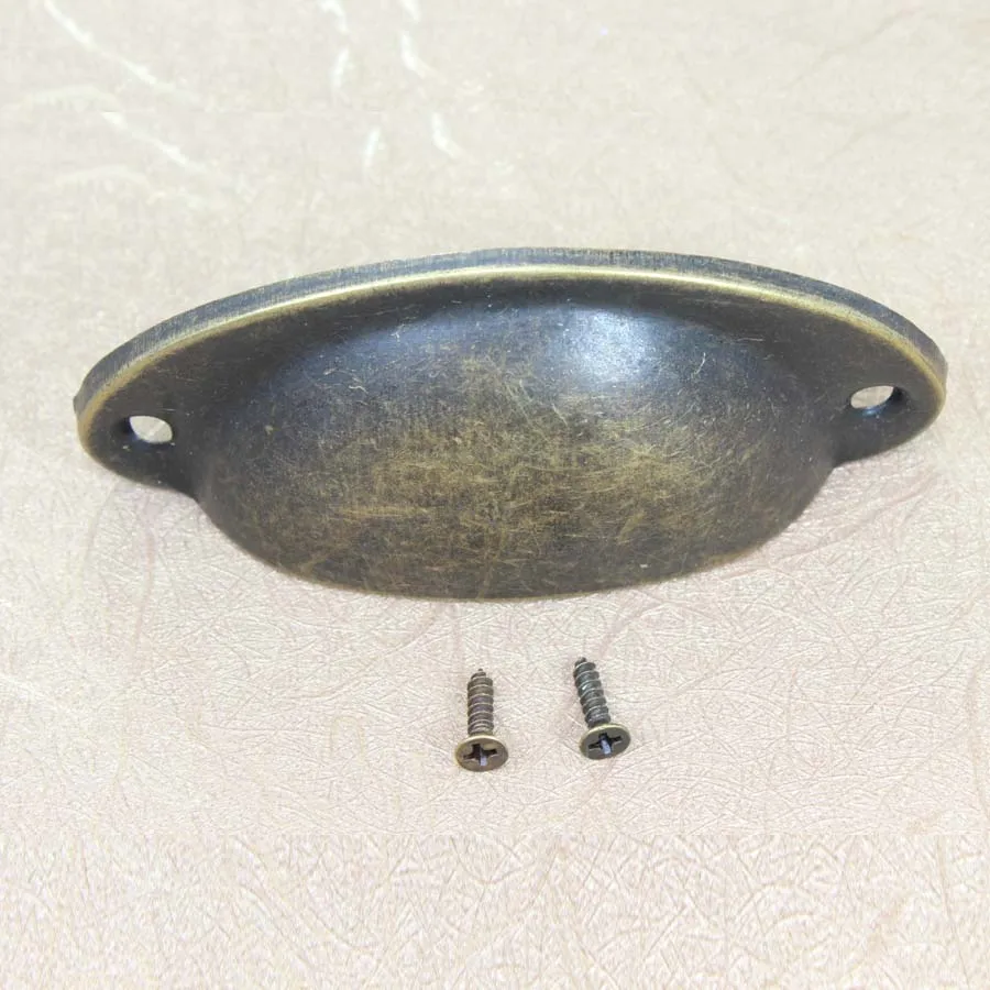 Черные ручки 80 мм полукруглые бронзовые железные для скрытия медицинского ящика