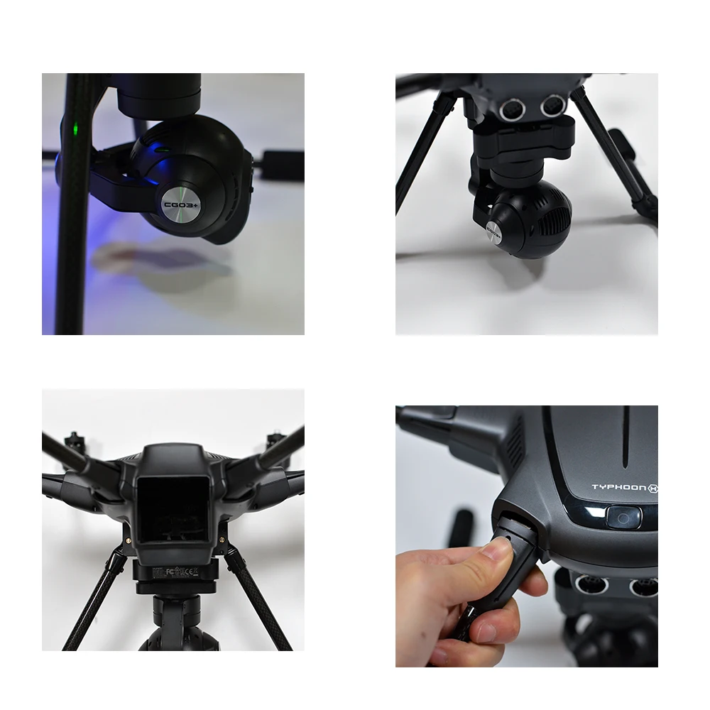 Yuneec Тайфун H 480 PRO Drone с Камера HD 4 K RC Quadcopter RTF 3 оси 360 карданный vs DJI Inspire 2 MavicPro