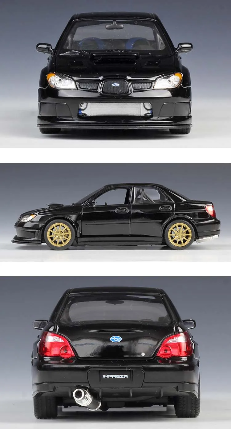 Welly литье под давлением 1:24 Масштаб SUBARU WRX STI симулятор Классическая Металлическая Модель автомобиля сплав игрушечный автомобиль спортивный автомобиль для детей подарочная коллекция