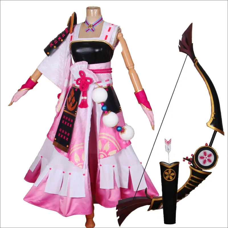 Hakurou Onmyoji Косплей косплей костюм может изготовлен на заказ платье|Игровые
