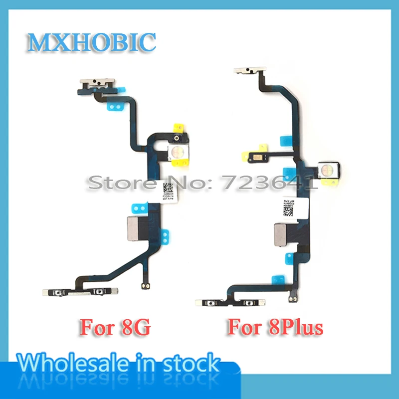 10 шт./лот шлейф кнопки включения выключения питания для iPhone 8/8G Plus X XR XS 11 Pro Max