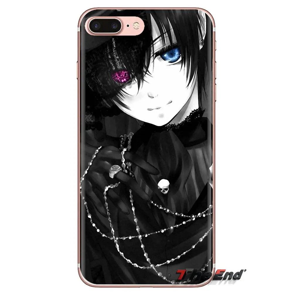 Черный Дворецкий Ciel Phantomh Sebastian для Sony Xperia Z Z1 Z2 Z3 Z5 compact M2 M4 M5 C4 E3 T3 XA Huawei Mate 7 8 Y3II чехол