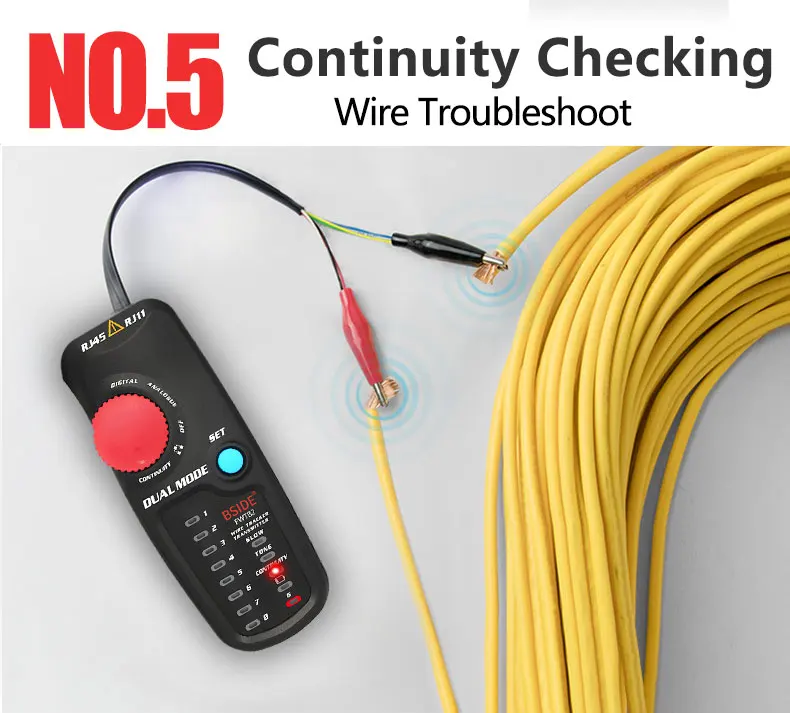 FWT82 двойной режим сетевой кабель трекер провода Тонер RJ45 RJ11 Ethernet LAN Tracer анализатор детектор линия Finder
