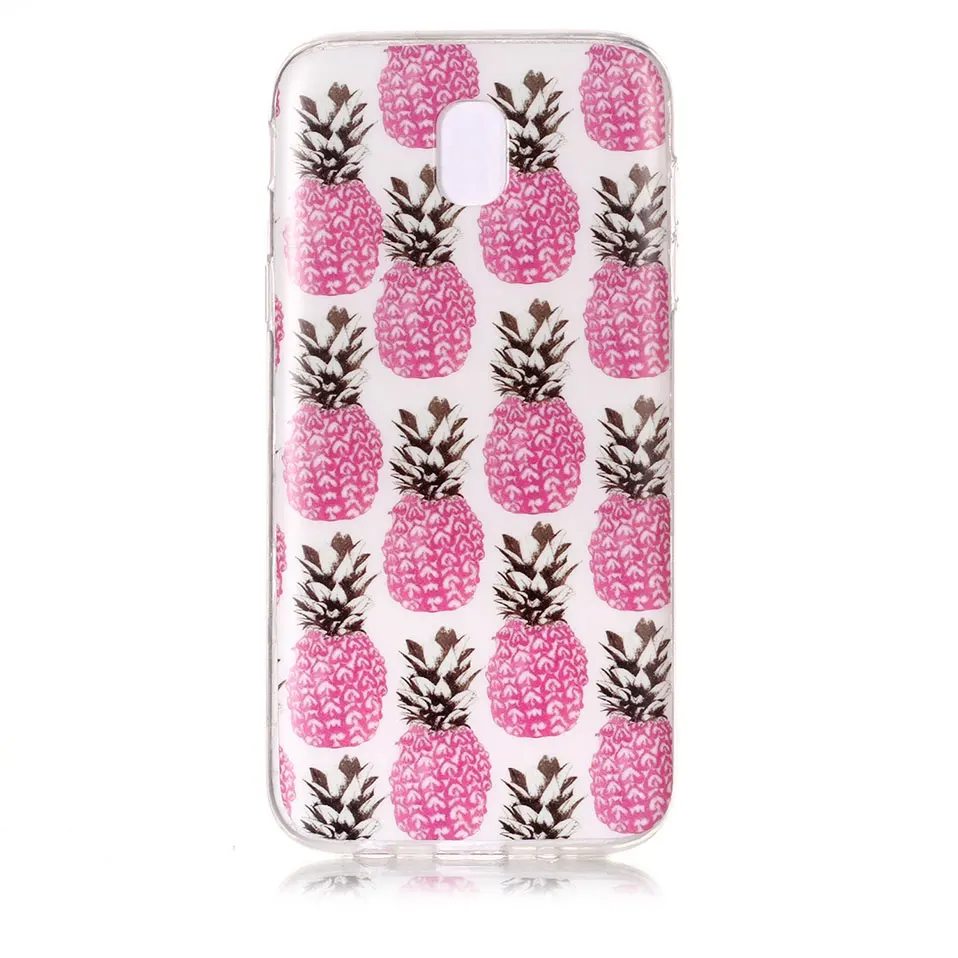 Flower Pattern Phone Case For Samsung J3 J5 J7 2017 Capa Back Cover J4 J6 J8 2018 Coque Silicone TPU Galaxy 2016 |