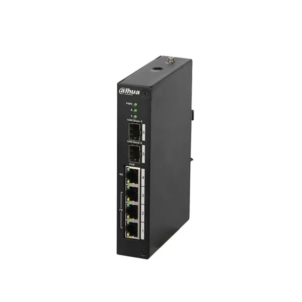 Двухслойный Неуправляемый коммутатор Dahua PoE DH-PFS3206-4P-120 4-портовый поддержка IEEE802.3af