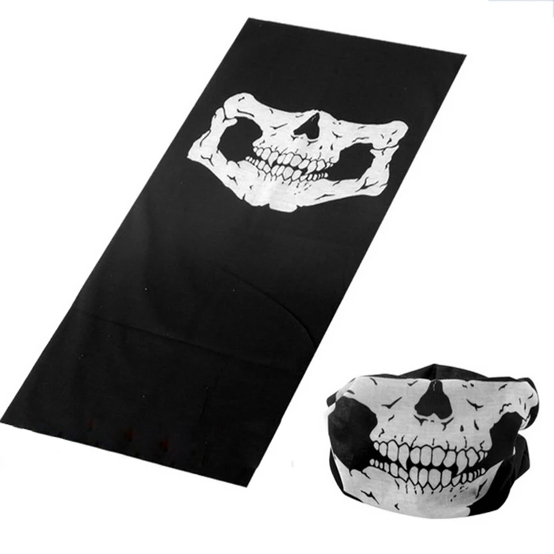 Halloween Scary Mask Festival Skull Masks Skeleton Outdoor Motorcycle Bicycle Multi Scarf Half Face Cap Neck Ghost | Дом и сад