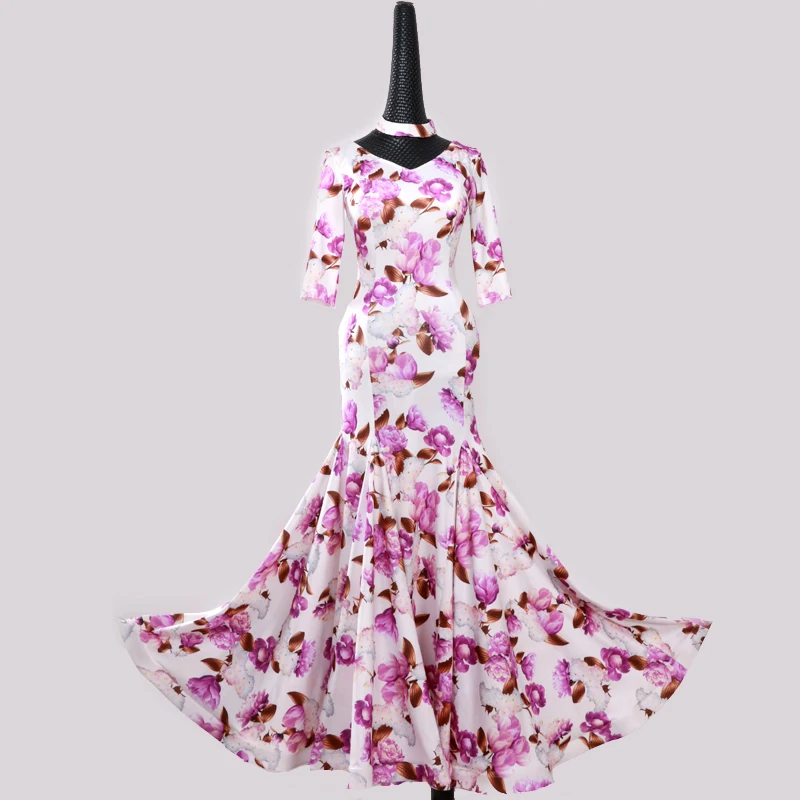 Женское бальное платье стандартное танцевальное вальса танцевальная одежда с