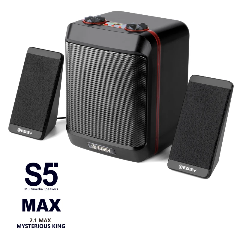 EZEEY S5-MAX - USB 3.5mm 2.1 Heavy Bass Speaker for Desktop Laptop Notebook Tablet FM Radio SmartPhones PC | Электроника