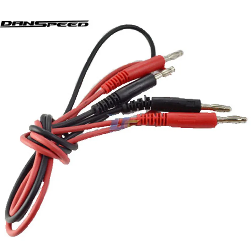 Диагностический кабель переходник с силиконовым штекером на 2 штекера типа банан