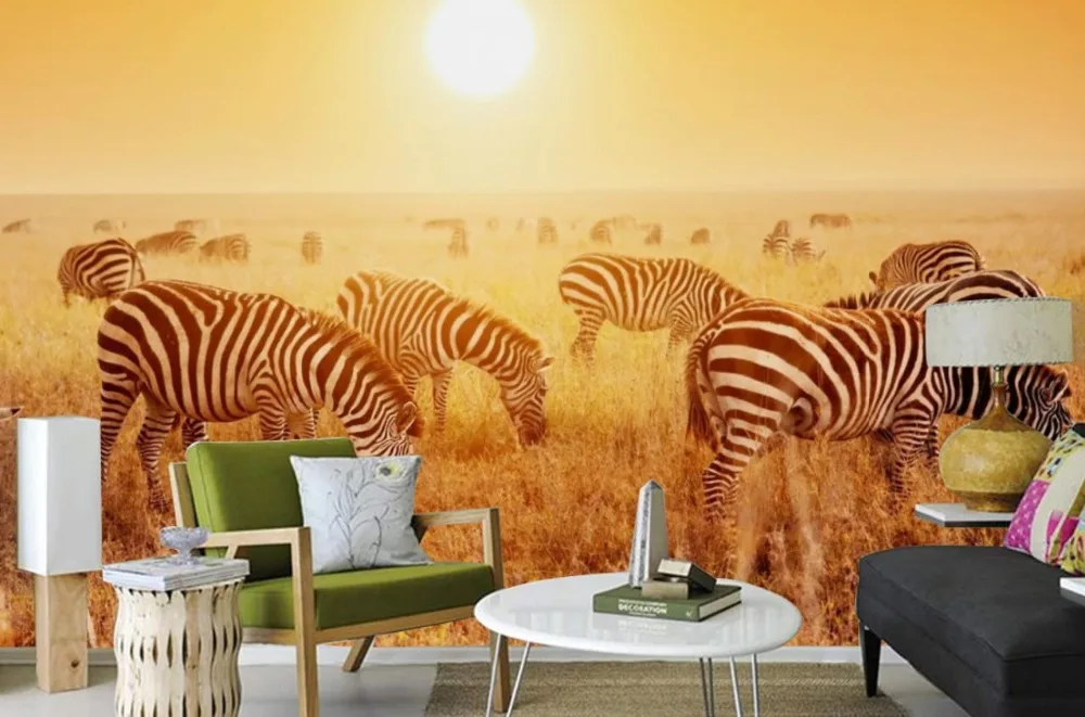 

Modern style simple Nonwoven Wallpaper 3d prairie Background Wall Wallpaper For Walls 3 d Living Room Bedroom TV Wallpaper