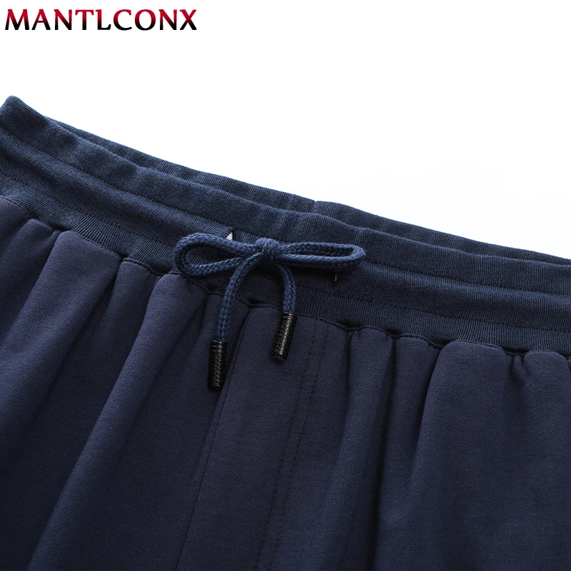 Мужская футболка с буквенным принтом MANTLCONX летняя + шорты повседневные