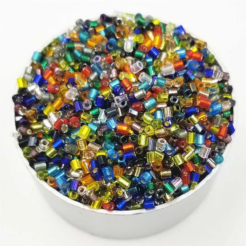 Multicolor 1000 шт 2 мм для изготовления ювелирных изделий высокого качества DIY бусины цилиндрические стеклянные бусины новые аксессуары для ожерелья и браслетов - Цвет: Multicolor