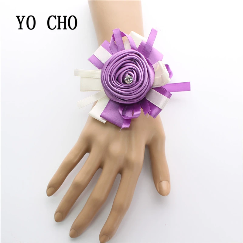 YO CHO/свадебный браслет для подружки невесты с розами и девочек Браслет корсаж