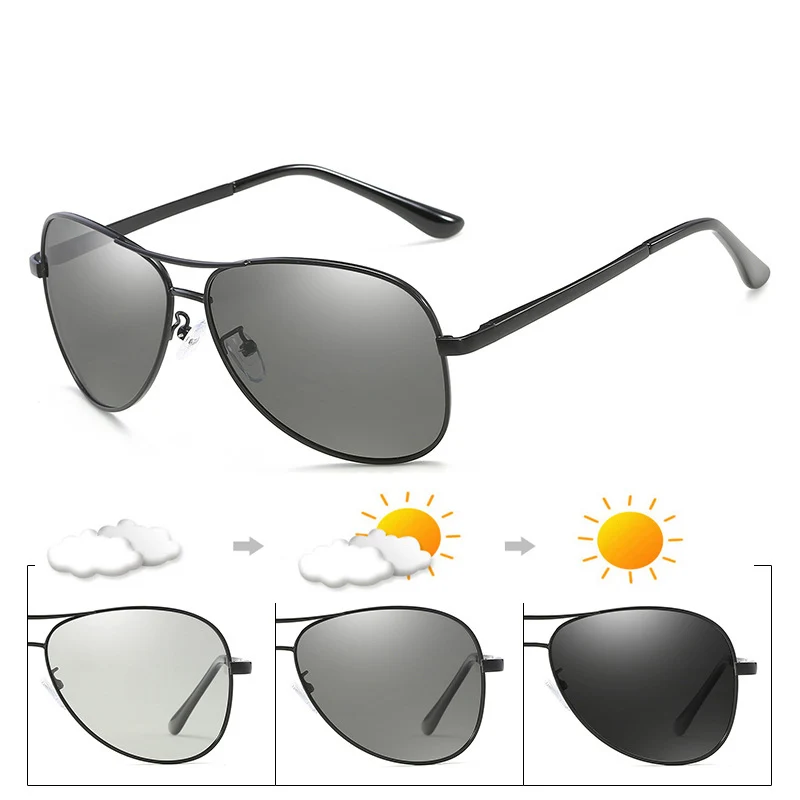 Солнцезащитные очки Мужские фотохромные поляризационные хамелеоновые