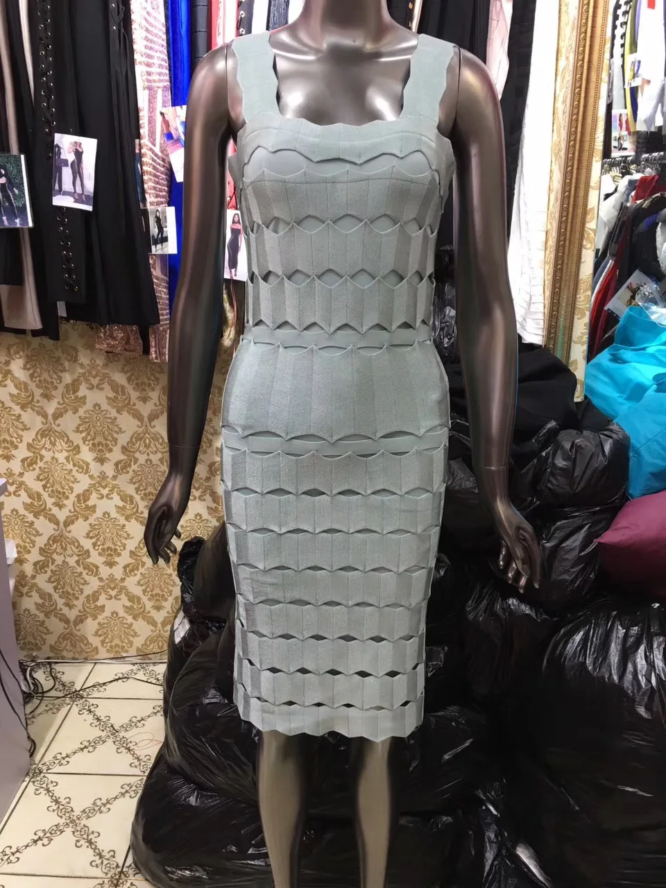 Женское Бандажное платье облегающее мини без рукавов|bandage dress|bandage dress wholesaledress
