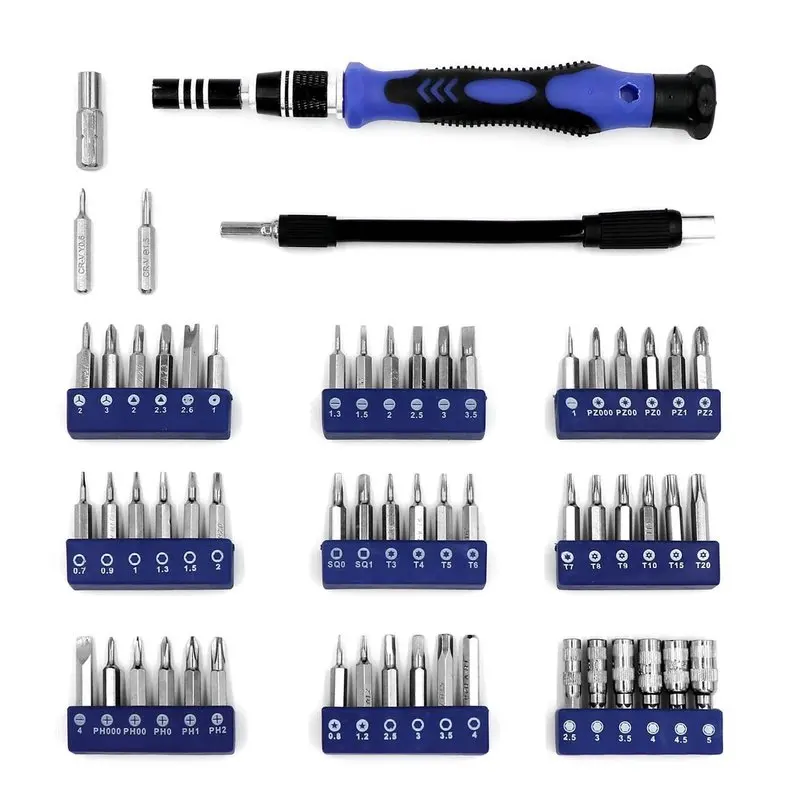 Multi-function screwdriver set 80-in-one manual combination kit mobile phone computer teardown repair daily household | Инструменты