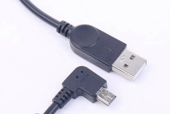 25 см USB 2 0 штекер A вправо поворотный мини B кабель для синхронизации данных и