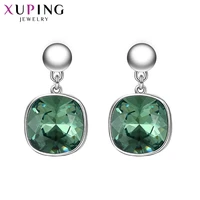 xuping jewelry fashion popular trendy crystal earrings for women girl mothers day gift a00621895