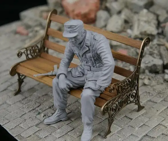 1/35 скамейка для парка из смолы PE аксессуар (без фигурок) военная модель аксессуар|
