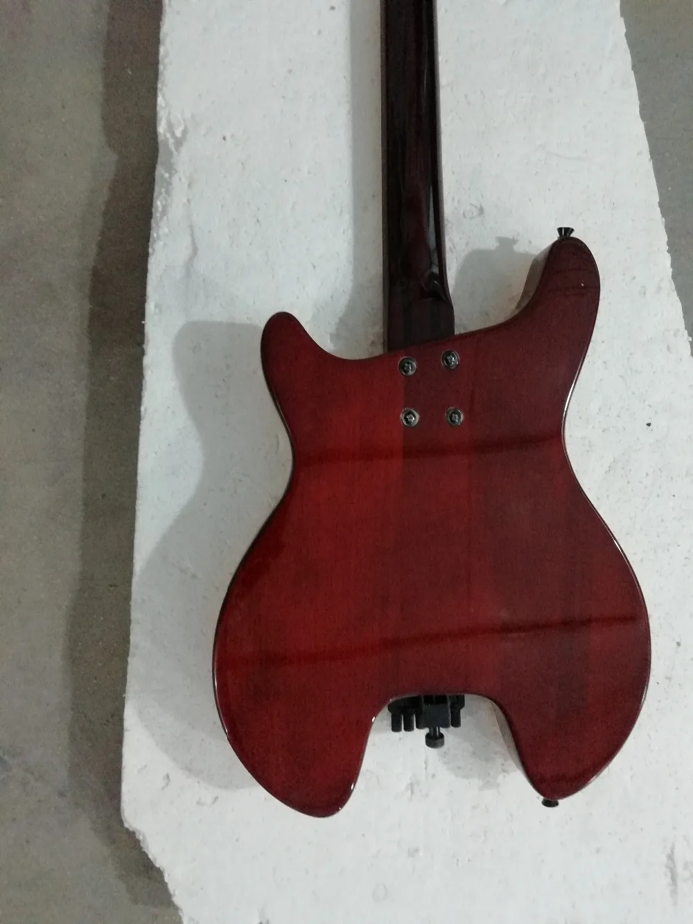 Высокое качество FDHL-014 цвет F полый корпус стеганый кленовый шпон fanned fret безголовая электрогитара