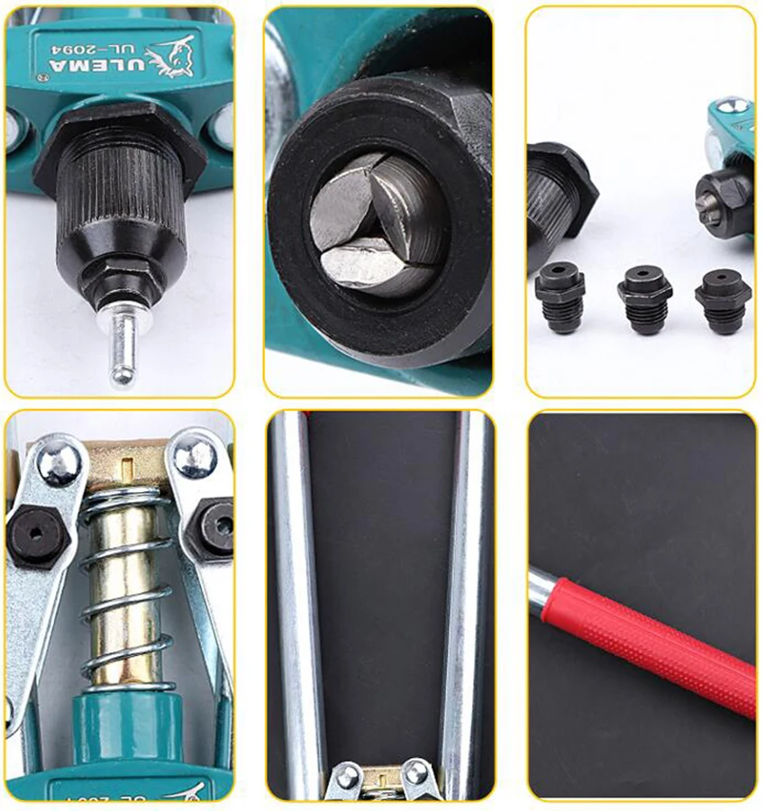 Manual Rivet Nut Gun Riveting Tool Cordless Riveting Drill Adaptor Insert Nut Tool Riveting Drill Adapter