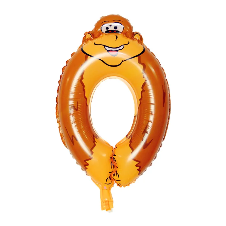 Недорогие воздушные шары с цифрами животных 1 шт. вечерние для украшения свадеб