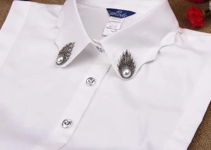 Съемный отворот высококачественные аксессуары хлопковый волнистый воротник