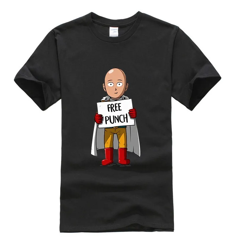 2019 новая футболка с принтом One Punch Man Saitama Thsirt большой размер японский мультфильм