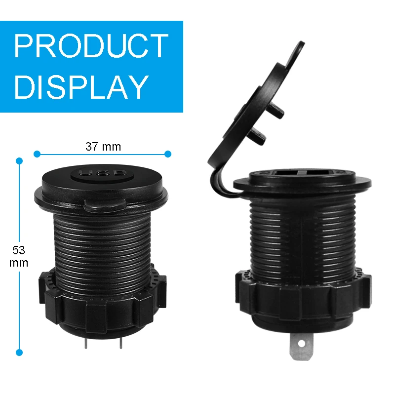 12-24 V 4.2A Dual USB Автомобильное Зарядное устройство 2 Порты и разъёмы Мощность выход Автомобильное USB разъем для Авто Грузовик Мотоцикл лодка Зарядное устройство