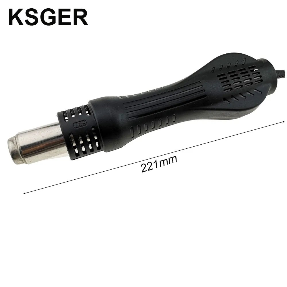KSGER SMD станция горячего воздушного пистолета паяльная выпайка фен для волос Тепловая пушка ручка насадки подставка сварочные инструменты быстрого нагрева 700 Вт спящий режим