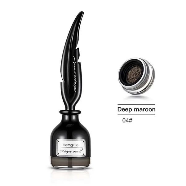 B4-Deep Maroon Air Cushion Dye Eyebrow Cream Natural Three-dimensional Waterproof Dye Eyebrow Cream - Цвет: B4-Deep Maroon