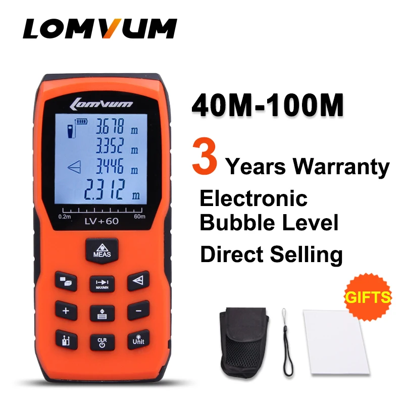 LOMVUM 40 м чехол Trena измерительная лента Medidor Лазерная линейка цифровой измеритель