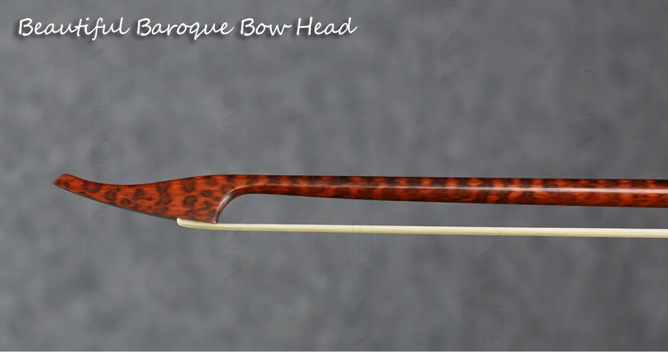 Vingopow Профессиональный Snakewood барокко Скрипка Лук 74,5 см Расширенный выпуск сладкий и чистый тон прямой и хорошо сбалансированный 4/4