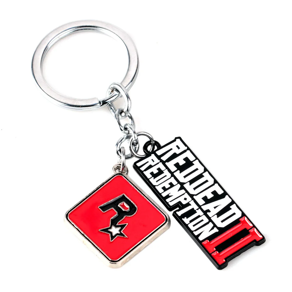 Брелок для ключей Red Dead 2 металлическая подвеска в виде игры мужской/женский