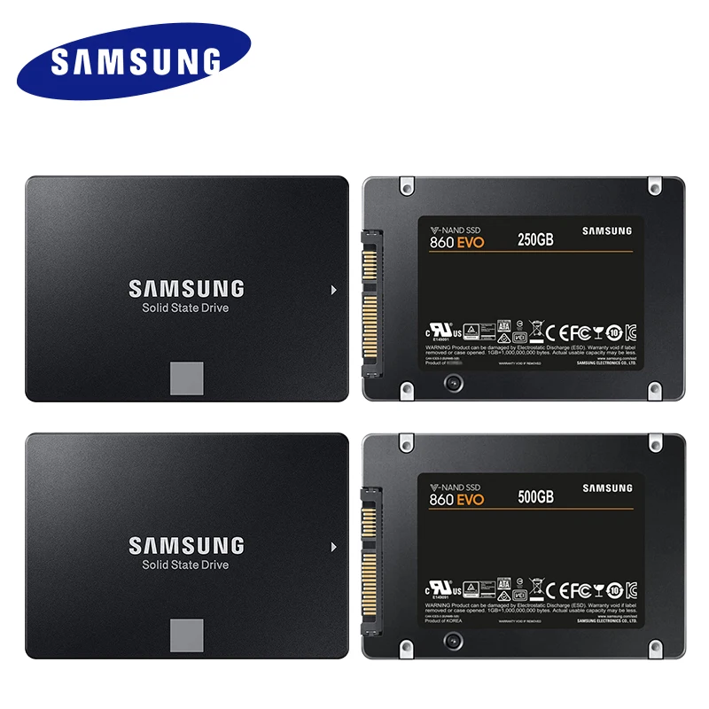 Samsung 860 EVO SSD 250 ГБ 500 Гб Внутренний твердотельный диск HDD жесткий SATA3 2 5 дюймов